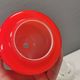 Glass table lamp, Swedish and from the 1980s, two-piece, in red/white glass