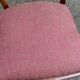 Mahogany chair in English style with burgundy fabric from the 20th century.