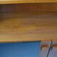 Vintage Danish bookcase / highboard with smoked glass doors