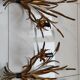Pair of vintage Sheaves of wheat wall lights