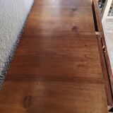 Old wooden chest of drawers plus veneer