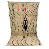 Handmade moroccan berber carpet 254 x 142 cm