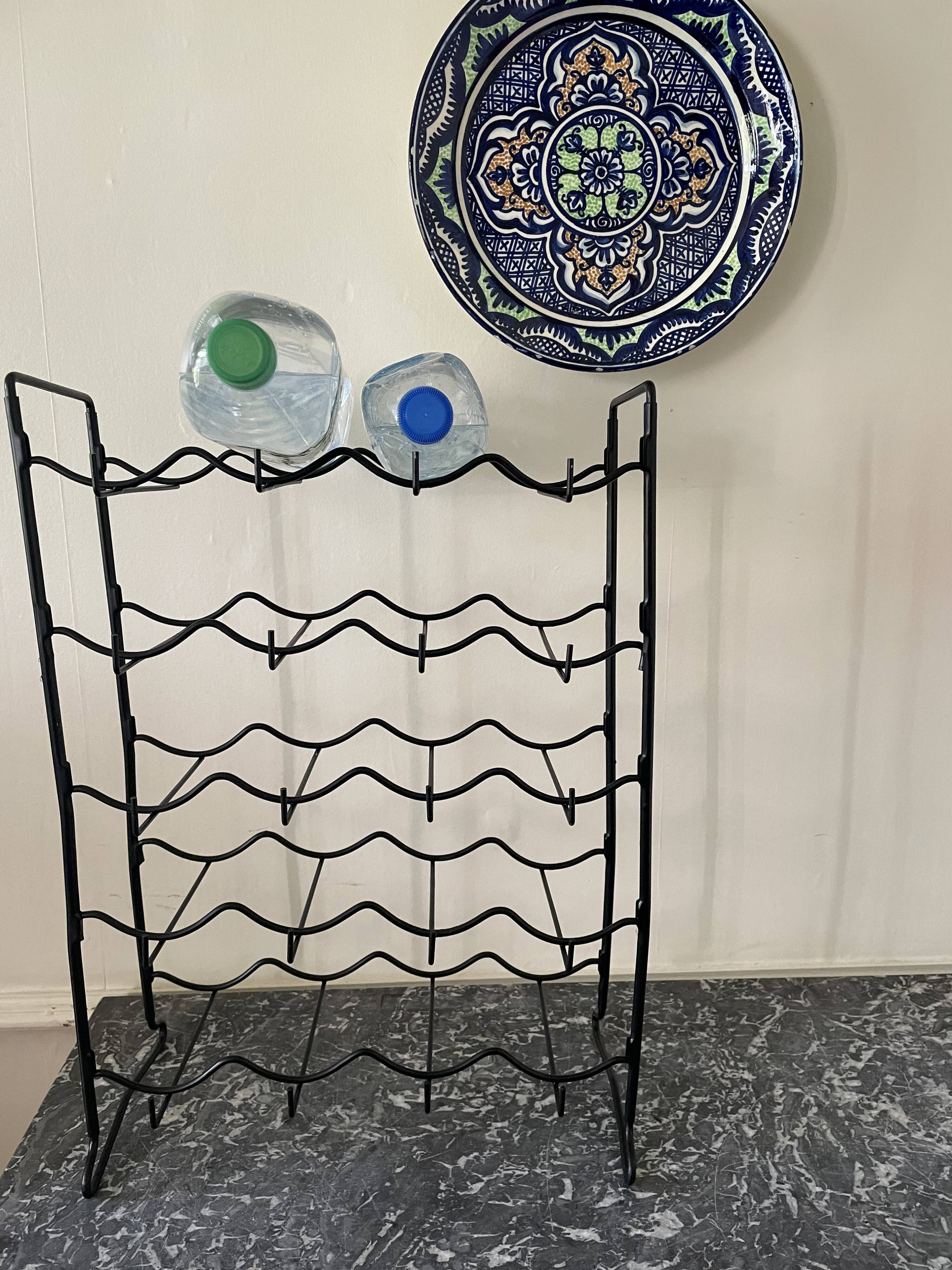 Vintage black bottle holder