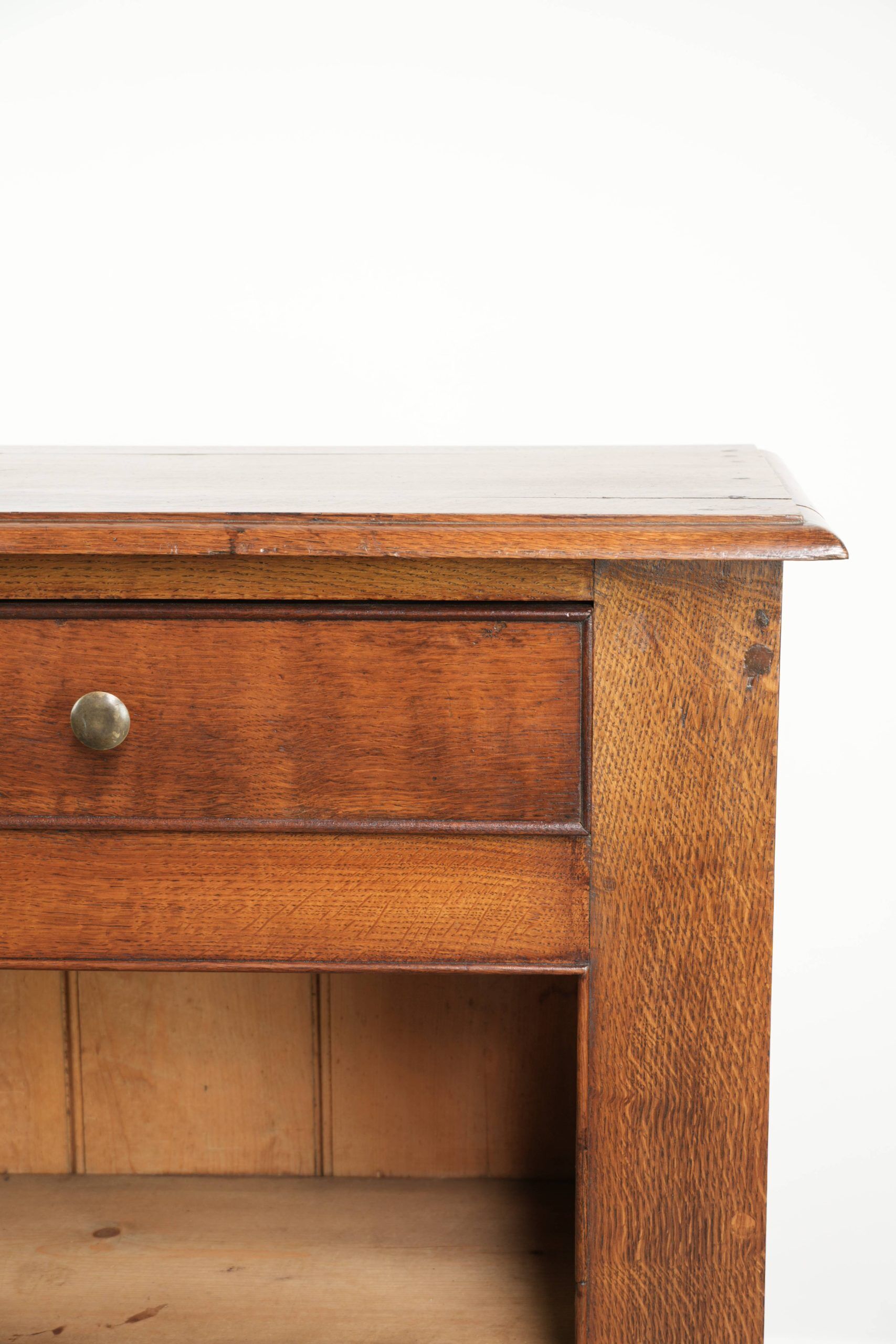 Antique English oak bookcase / shelving unit from the mid-19th century