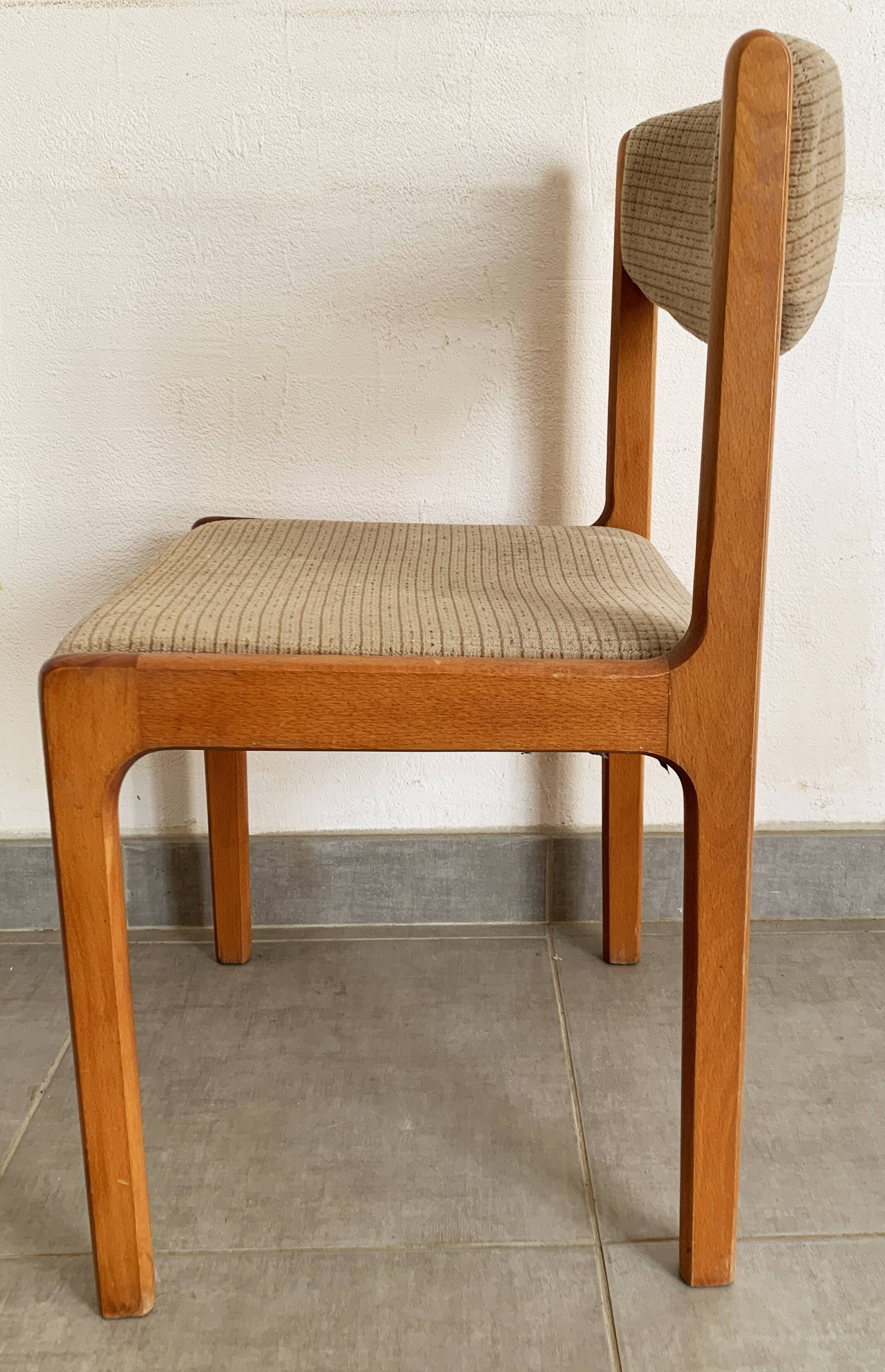 Set de 4 chaises vintage baumann des années 50