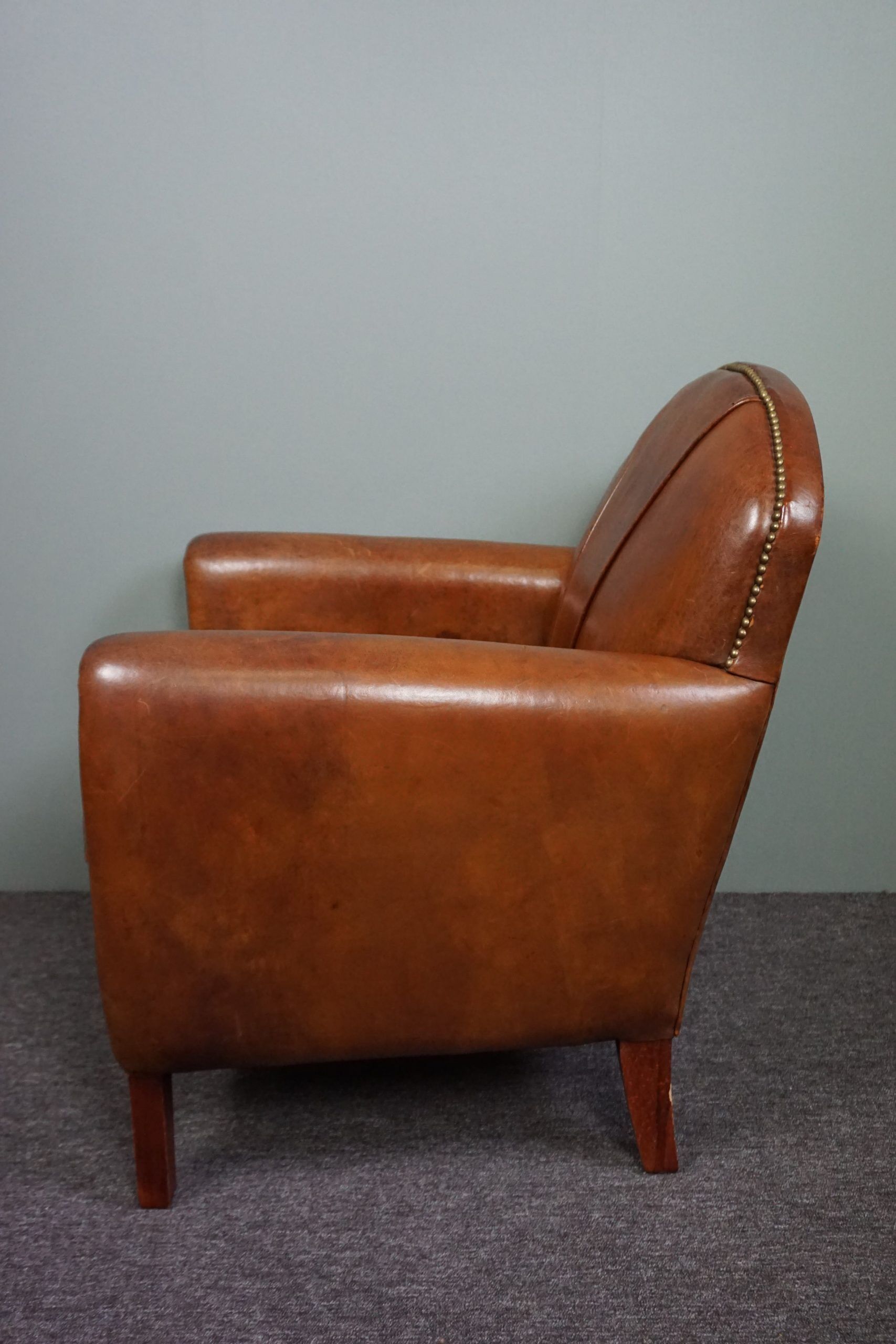 Sheep leather armchair