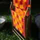 Vintage lafuma orange folding long chair  70