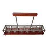 Art Deco liqueur glass display stand