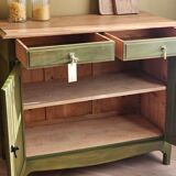 Renovated and distressed old buffet | Gaston