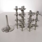 Lot de 7 bougeoirs BMF "Orion" avec pied