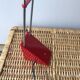 Red IKEA designer lamp from the 80s