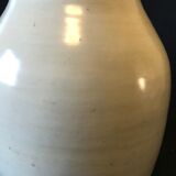 Vase balustre en porcelaine blanc bleu sous couverte céladon XIXe