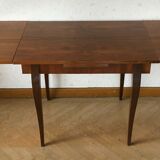 Table art deco an 50 walnut magnifying glass - 2 extensions vintage extra furniture