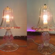 Pair of barovier and Toso (Murano) bedside lamps/table 1960s