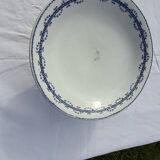 Compote bowl in opaque Gien porcelain, Austerlitz model Terre de fer diam.