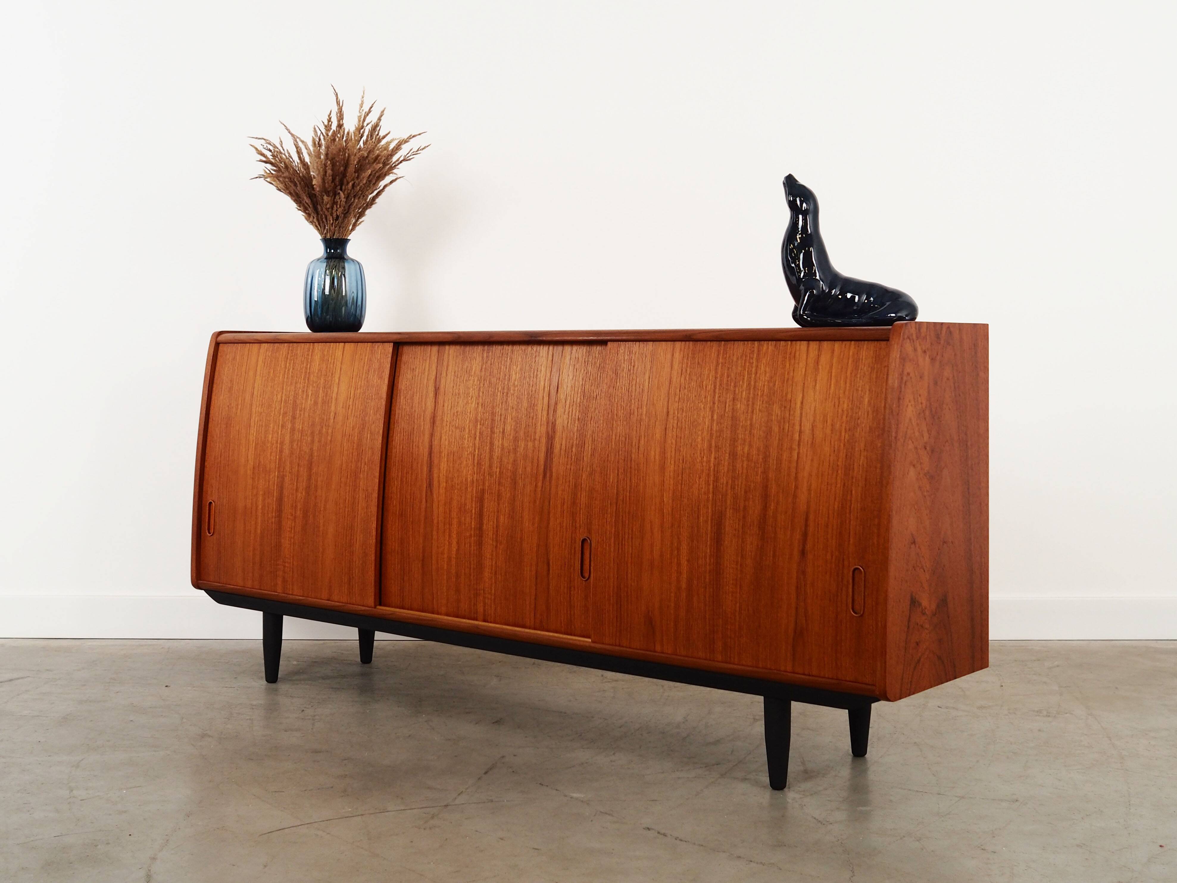 Teak sideboard, Danish design, 1970s, manufacture: PMJ Viby J