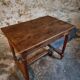 Antique French oak table, writing table from the early 19th century.