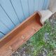 Very large antique wooden shelf/pot rack