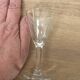 Set of 5 engraved glass liqueur glasses