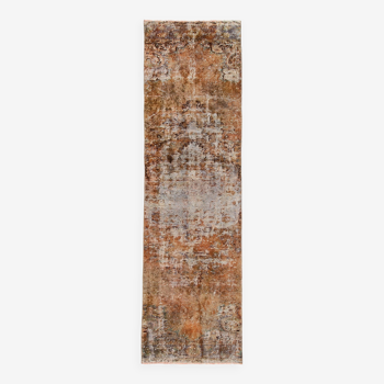 3x9 Vintage Oriental Runner Rug, 80x282Cm, Rug For Kitchen