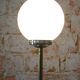 Mid-Century Modern Floor Lamp in Brass and Opaline Glass, 1960s