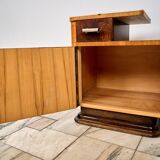 Set of Two Art Déco nightstands, by Jindřich Halabala, 1940s Czechoslovakia