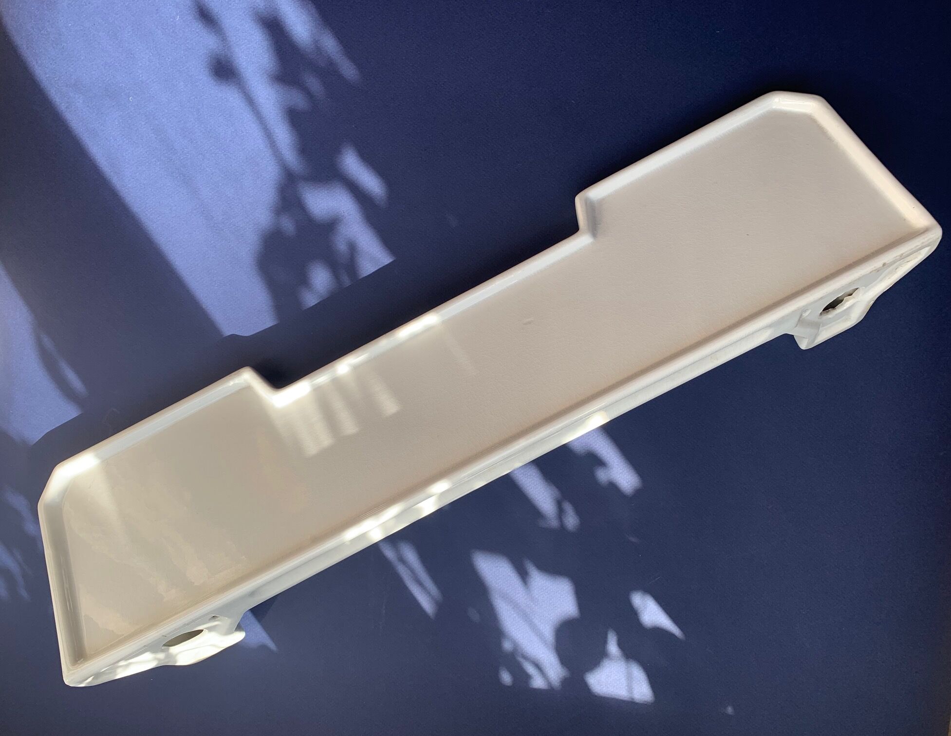 Bathroom shelf Art Deco in white porcelain 1930