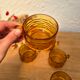 Amber glass cups