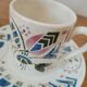 Set of 5 espresso cups in Lunéville earthenware