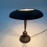 Mid-Century Brass Table Lamp by Oscar Torlasco, 1950s