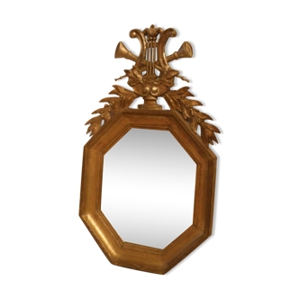 Frame mirror wood Golden