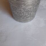 Old timpani in chiseled silver 3 punches.