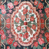 Vintage Flat-Weave Rose Kilim Rug 170x280cm