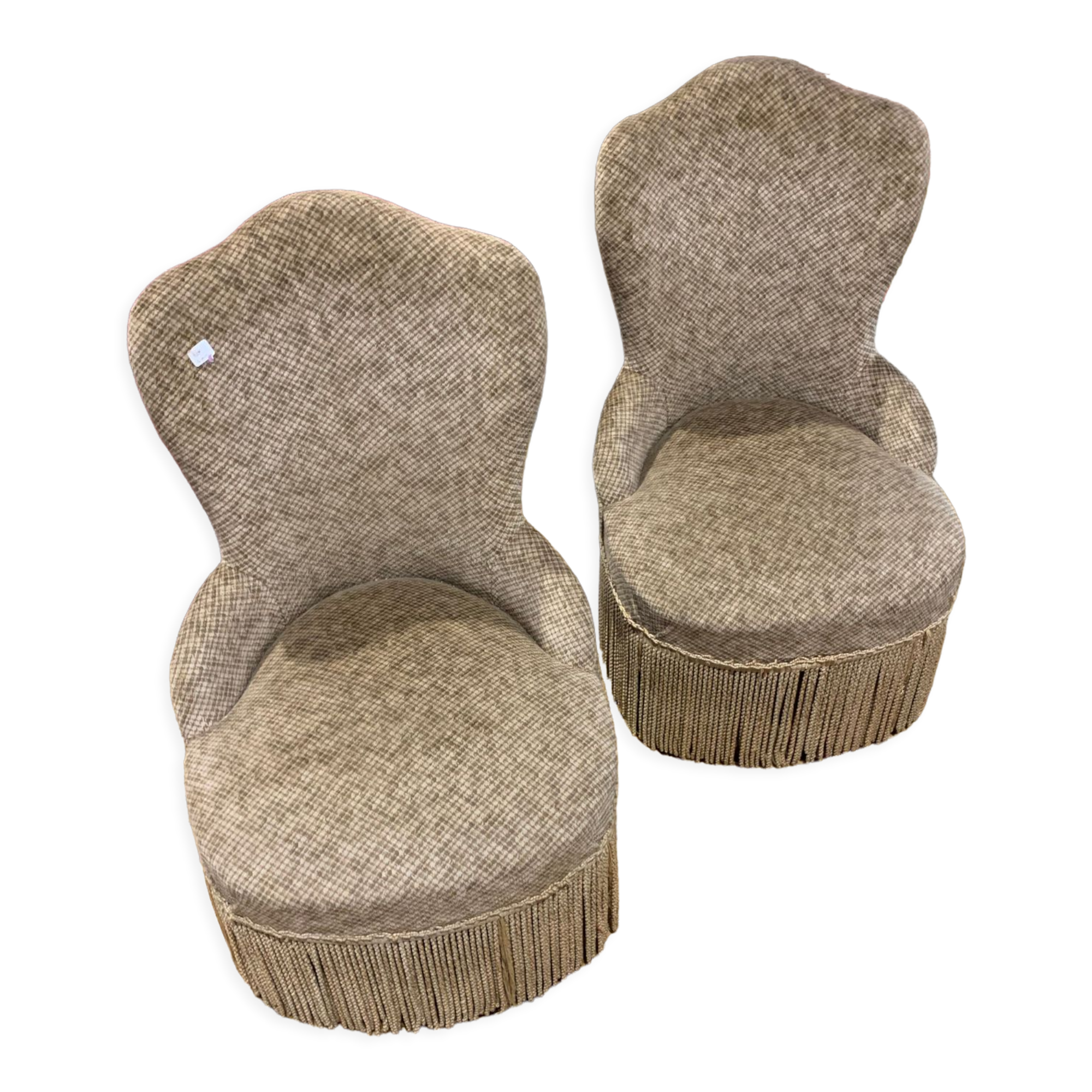 Fauteuils crapaud en velours