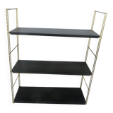 Modular String shelf in gold and black metal