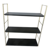 Modular String shelf in gold and black metal