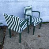 Pair of bridge armchairs