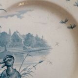 4 assiettes Gien modèle Canards
