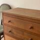 Vintage chest of drawers with compass feet