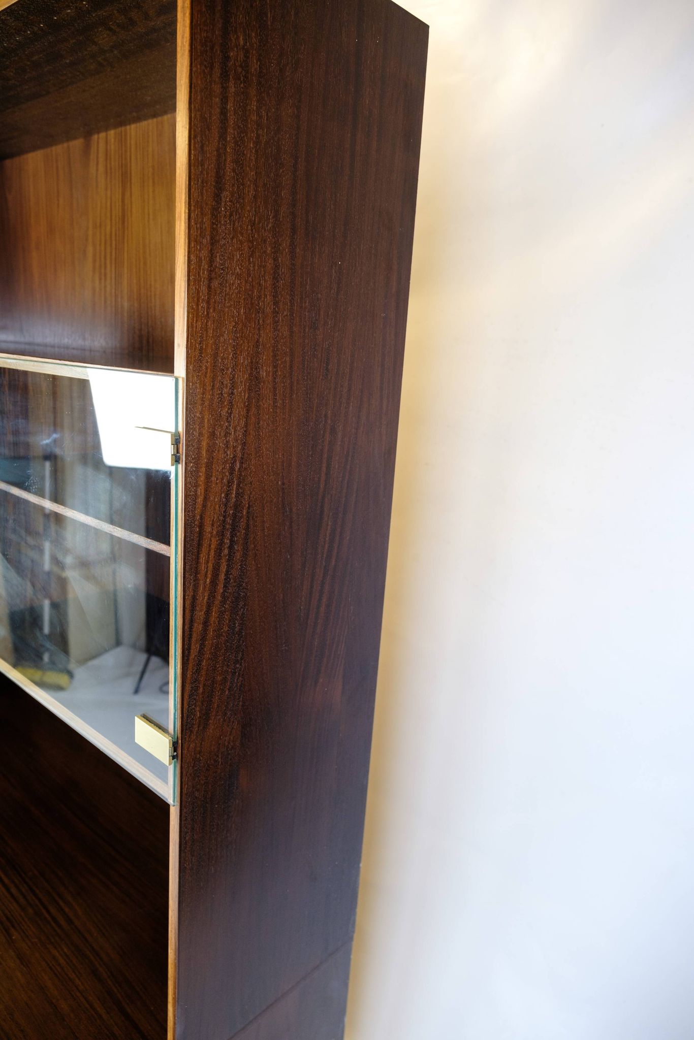 Bookcase With light Display Made In Rosewood, Danish Design From 1960s