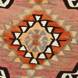 6x10 Grey & Pink Vintage Kilim Rug, Aesthetic Rug, Rugged Rug, 171x306Cm