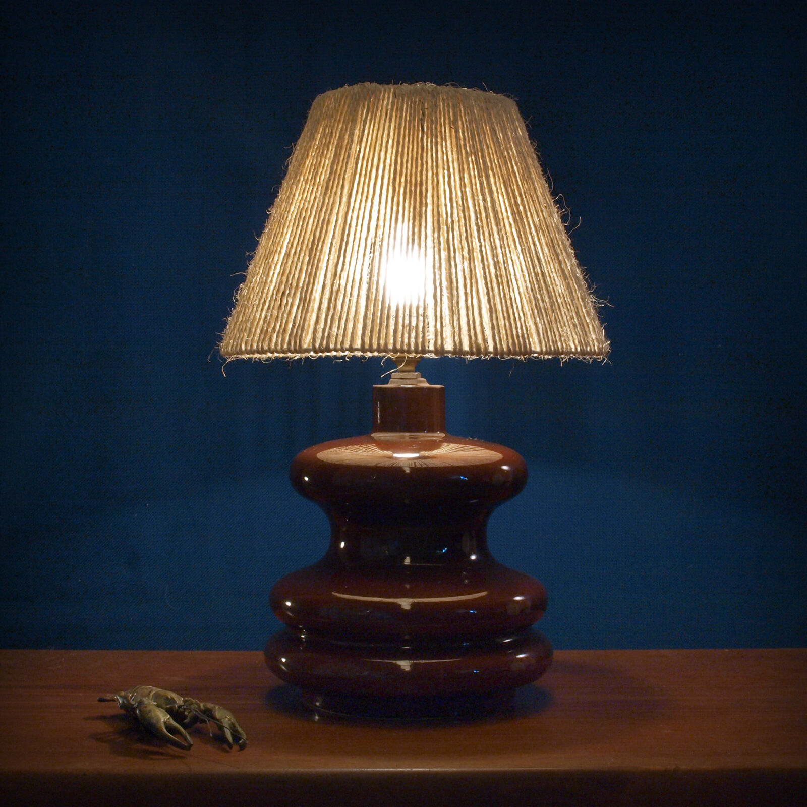 Vintage ceramic lamp foot