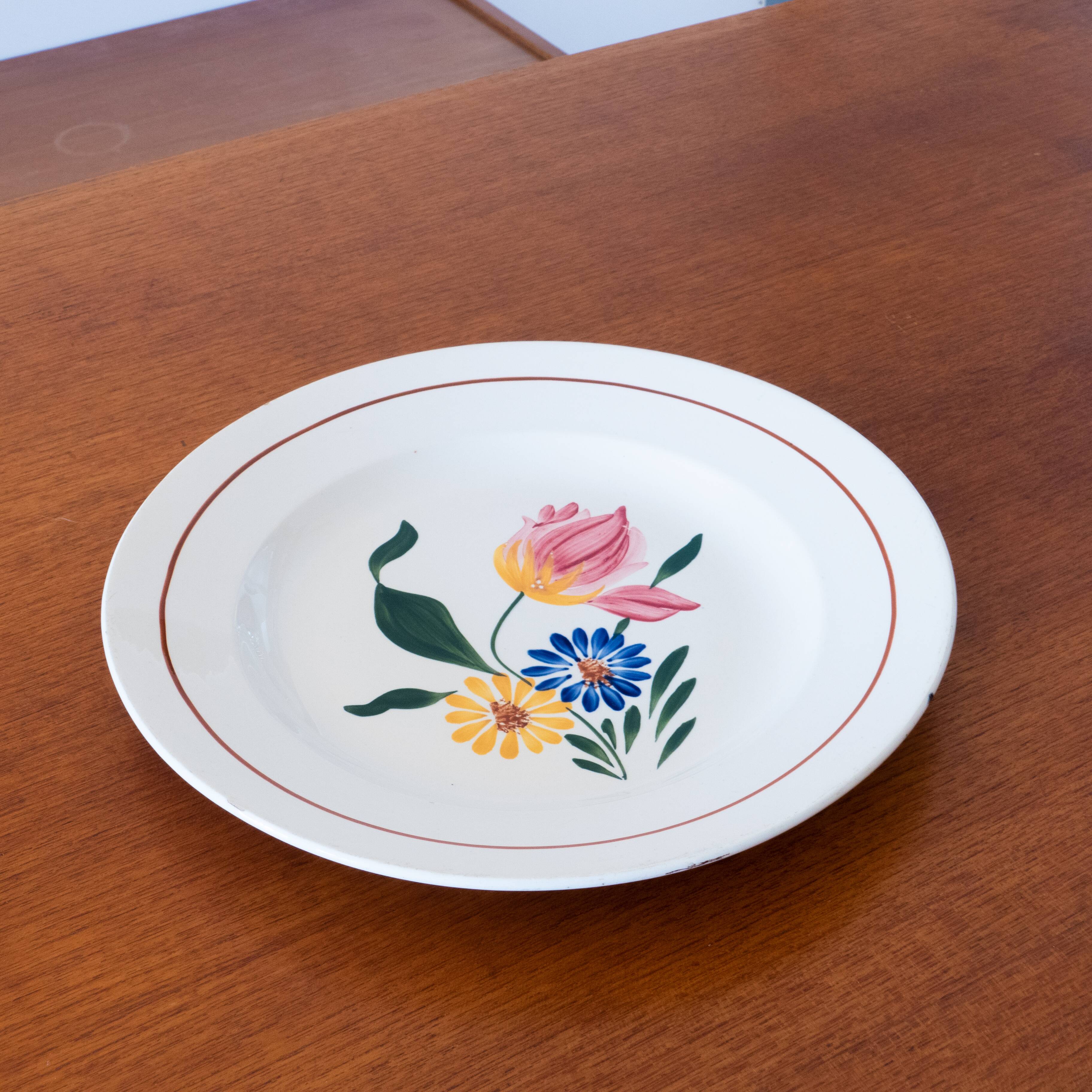 Antique Villeroy & Boch hand-painted dish