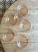 Set of 6 vintage Arcoroc rosaline soup plates