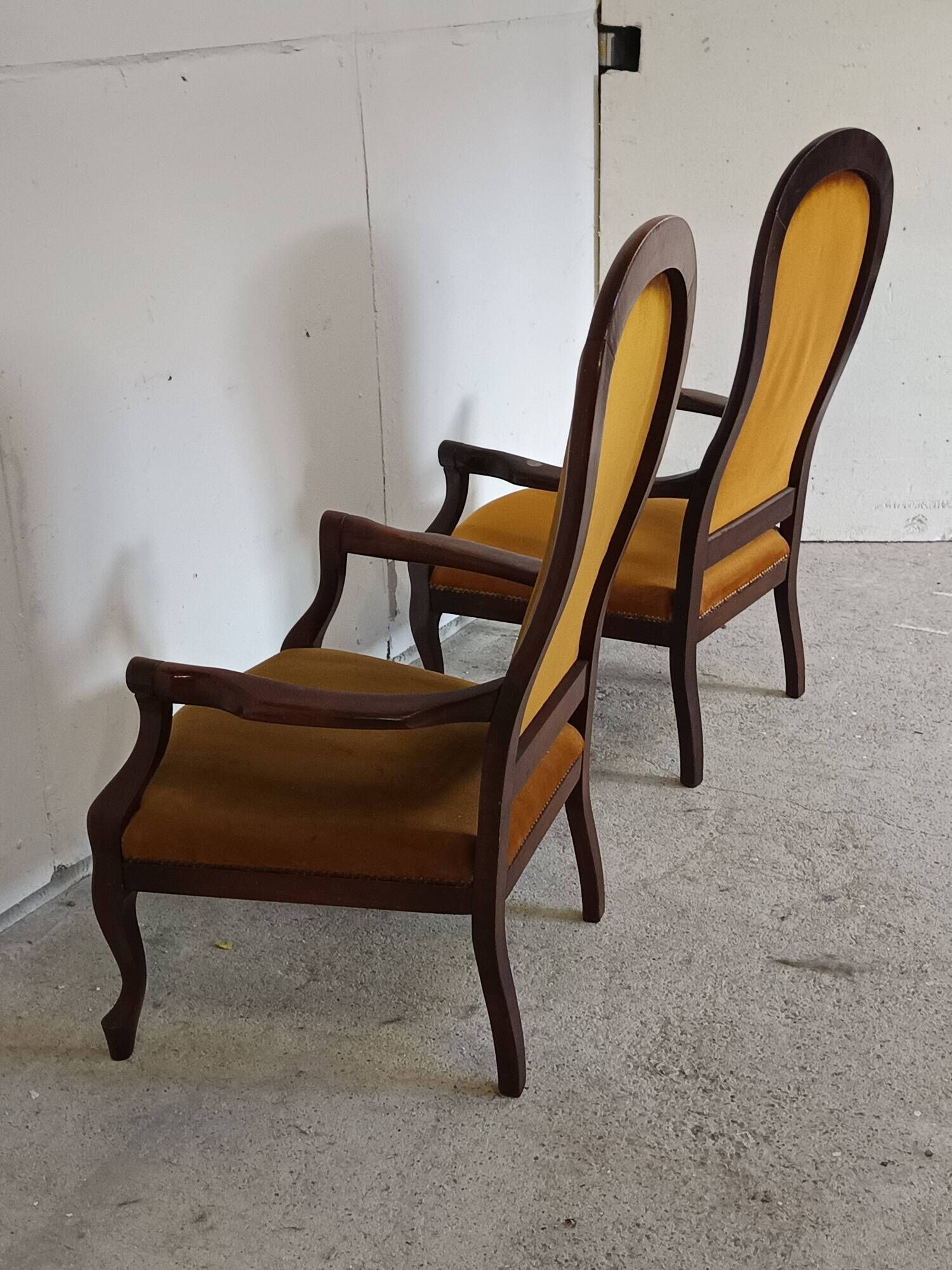 pair of Voltaire armchairs