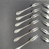 12 Forks with 2 tines – Silver plated