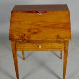 19th century natural wood sloping desk