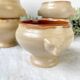 6 Vintage Emile Henry Ceramic Lion Head Onion Soup Bowls