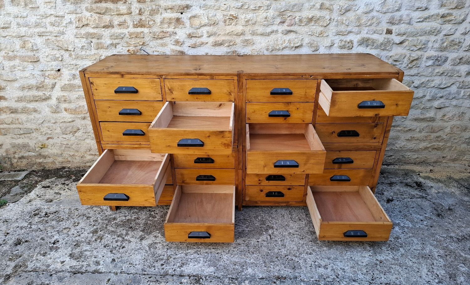 Craft cabinet with drawers