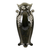 Art Nouveau Vase De Bruyn – Model 4696 – Relief Grape Decoration – 29cm